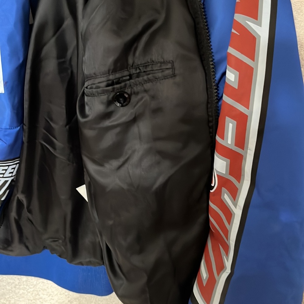 Moschino Blue Racing Logo Bomber Jacket - Picture 12 of 14